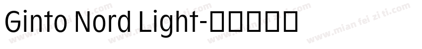 Ginto Nord Light字体转换